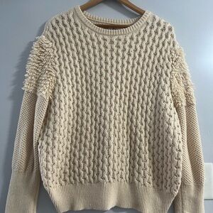 New York & Company Textured Cream Sweater